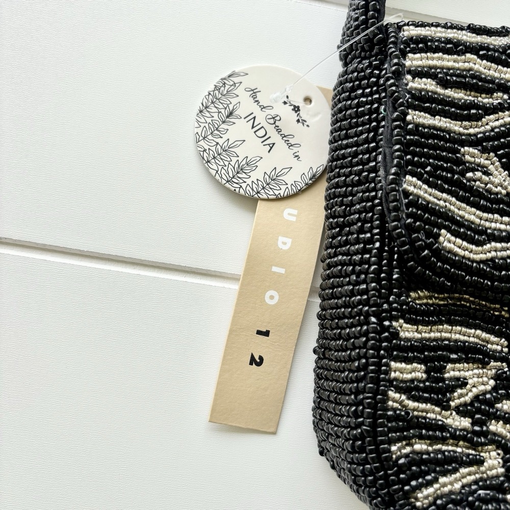 Viral Tik Tok Animal Print Zebra Beaded Bag - Picture 5 of 13